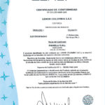 Certification Lenor Colombia S.A.S